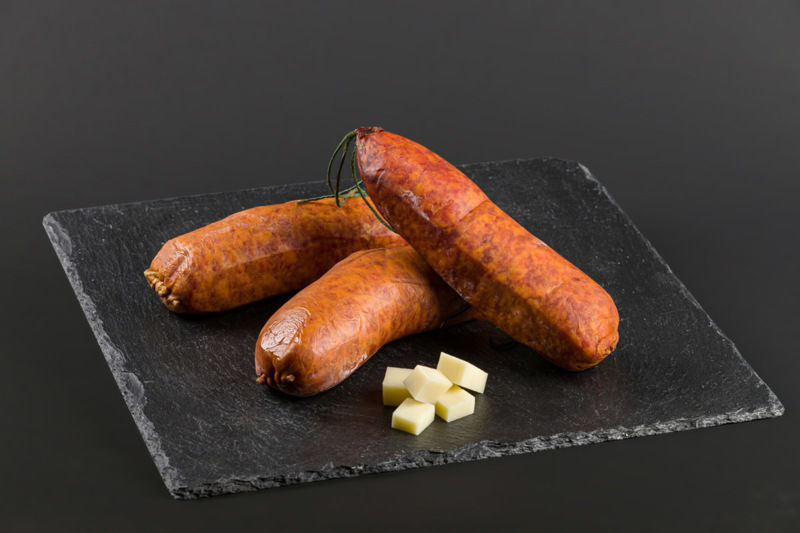 Saucisses et saucissons - Saucisse fumée au Comté + / -400g